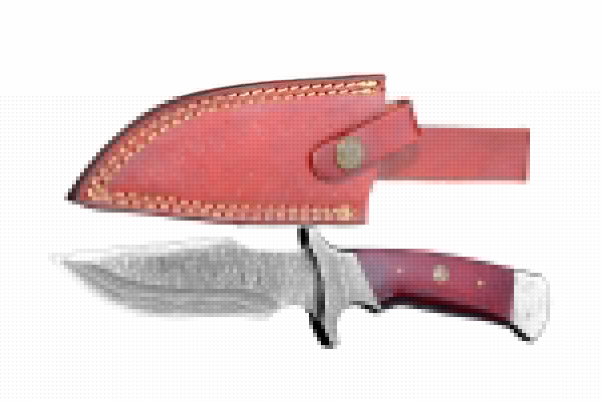 Versatile Damascus Steel Hunting Knife your Durable Outdoor Companion With Luxurious Rosewood Handle! - Image 2